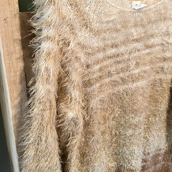 Red Ruby Fuzzy Gold Sweater - Picture 8 of 15